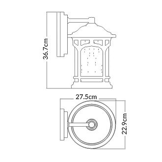Настенный фонарь QZ-MARBLEHEAD2-M Quoizel, арт. QZ-MARBLEHEAD2-M