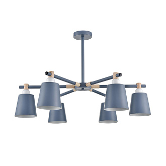 Люстра потолочная 80*51 см, 6*E27 Lumion ROSALINA 8098/6C синий