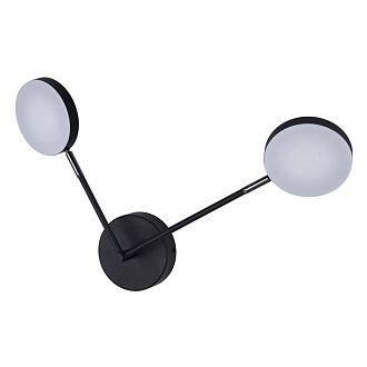 Бра 37*45,5 см, 2*LED, 6W, 4000K, Favourite Vorago 4631-2W, черный матовый