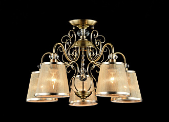 Люстра потолочная/подвесная Диаметр 58,3 см Freya FR2405-PL-05-BZ Бронза