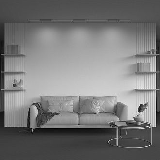 Трековый светильник 42 см, 10W, 3000K, Maytoni TR231-2-10W3K-B, черный Магнитная трековая система 23 мм EXILITY