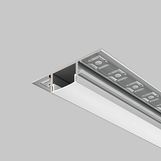 Алюминиевый профиль  Встраиваемый 14*61*2000 мм для светодиодной ленты Maytoni Led strip Серебро ALM-6114-S-2M
