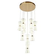 Каскадная люстра 45*70-140 см 80W, 4000K, Aployt Charlayn APL.771.06.80, золотой