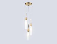 Подвесной светильник **100- см, 3*E14*40W, K, Ambrella Light High Light LH53257, латунь