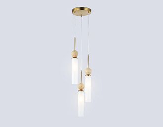 Подвесной светильник **100- см, 3*E14*40W, K, Ambrella Light High Light LH53257, латунь