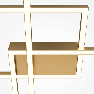 Светильник 67*78*8 см, 3* LED, 78W, 2600К-3500К, Maytoni Rida MOD015CL-L80GK золото матовое