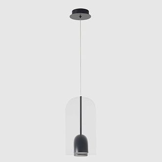 Светильник подвесной 19,5*13,5*25,5-228,6 см, *LED*12W, 4000K, Crystal Lux Element ELEMENT SP12W LED BLACK, Черный