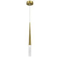Подвес с декоративной насадкой (цилиндр) 4W 282LM 24G 3CCT 3000/4000/6000K Punto mini Lightstar 807003-3 Латунь
