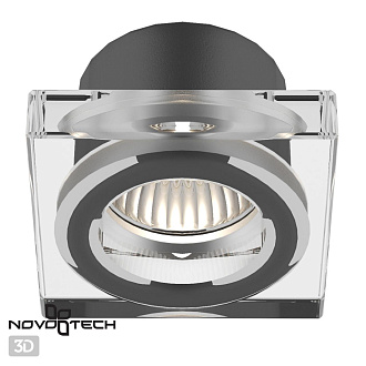 Светильник встраиваемый влагозащищенный Novotech 369880 Хром, вр 6 см