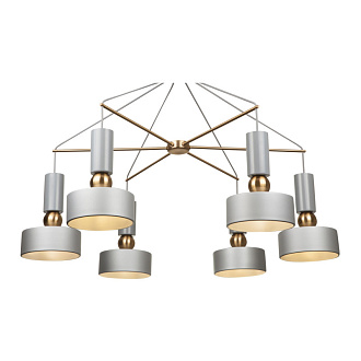Подвесная люстра Maytoni Void MOD030PL-06GR серый, диаметр 94 см