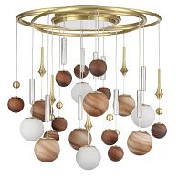 Светильник 79 см, G9 x 20 x 5W + LED 20W 2500K, Odeon Light 5457/21C, латунь