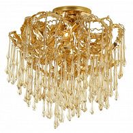 Потолочная люстра Divinare 3150/16 PL-6, диаметр 60 см, золото
