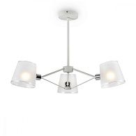 Потолочная люстра Freya Gino FR5108PL-03CH, диаметр 69 см, хром-белый