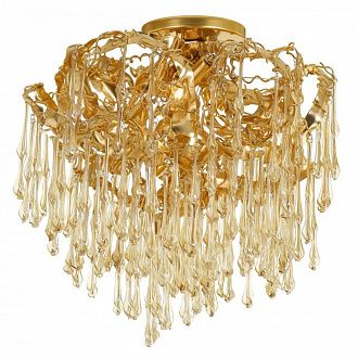 Потолочная люстра Divinare 3150/16 PL-6, диаметр 60 см, золото