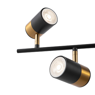 Светильник 97 см, Freya FR5201PL-06B, черный-латунь