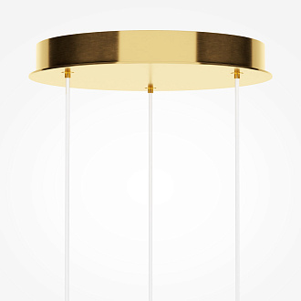 Каскадная люстра 30*30*365 см, LED, 3000К, Maytoni Foresight MOD347PL-L24BS3K латунный