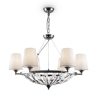 Люстра подвесная Maytoni Pantheon H021PL-06CH, диаметр 82 см, хром