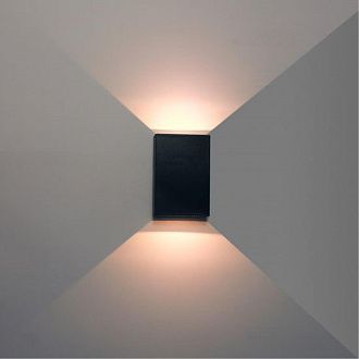 Настенный светильник 8,5*3*12,5 см, 2*LED*2W 4200K Arte Lamp Algol A2750AL-2BK черный