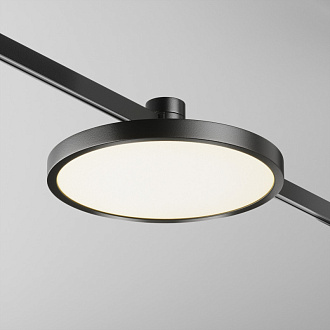 Трековый магнитный светодиодный светильник 17 см, 10W, 3000K, Maytoni Flarity Plato TR153-1-10W3K-B, черный