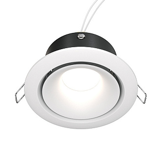 Светильник, 10 см, белый, Maytoni Yin DL030-2-01W, встраиваемый, вр 8,5 см