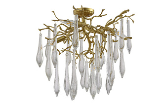 Люстра 60 см, Crystal Lux REINA PL5 D600 GOLD PEARL Золото