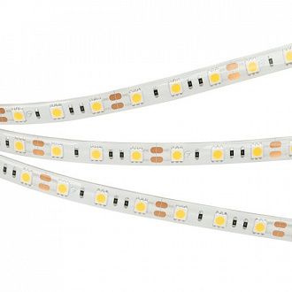 Светодиодная лента RTW 2-5000PW 12V White6000 2x (5060, 300 LED, LUX) (Arlight, 14.4 Вт/м, IP66) 016169