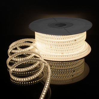 Светодиодная лента Лента светодиодная 220V 8W 60Led 2835 IP65 дневной белый, 50 м Elektrostandard
