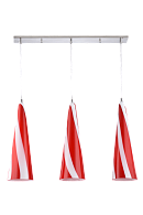 Люстра L590 x W130 x H1250, мм, 3*40W (120W), RED(Красный) Sfera Sveta 5067/3 RED