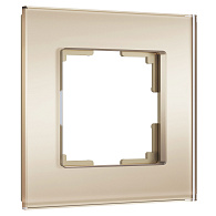 W0013111/ Рамка на 1 пост Senso (шампань, стекло soft-touch) Werkel 4690389200342