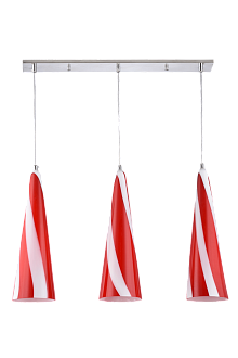 Люстра L590 x W130 x H1250, мм, 3*40W (120W), RED(Красный) Sfera Sveta 5067/3 RED