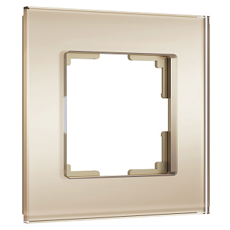 W0013111/ Рамка на 1 пост Senso (шампань, стекло soft-touch) Werkel 4690389200342
