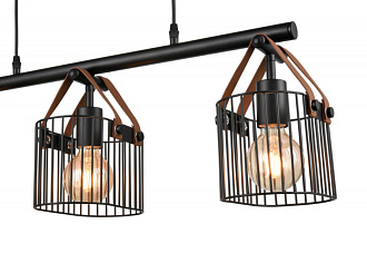 Подвесной светильник 20*75*108 см, 3*E27 черный Vele Luce Drago VL6332P03