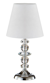 Настольная лампа 22 см, Crystal Lux ARMANDO LG1 CHROME Хром