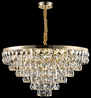 Каскадная люстра 80*118 см, 21*E14, 840W, Wertmark CASSIA WE102.21.303 золотой