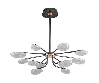 Люстра на штанге 90 см, 72W, 4000K, Kink Light Юнни 07693-12PA,29, черный