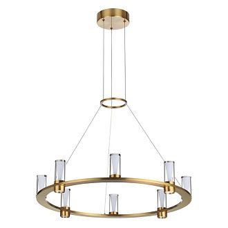 Подвесной светильник *65*200- см, 8*LED*45W, 3000K, Odeon Light Defance 7144/55L, бронзовый