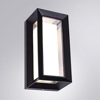Уличный настенный светильник 26 см, 12W, 4000K, Arte Lamp Ulysses A8112AL-1BK, черный