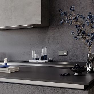 Подсветка светодиодная встраиваемая Voltum S70, титан пластик Soft touch VLS070606