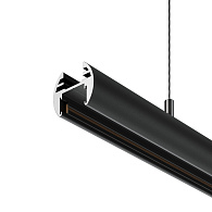 Шинопровод накладной/подвесной для трековых светильников 2,6*300*2,05 см,  Maytoni Technical Busbar trunkings Basity TRX172-R-113B черный