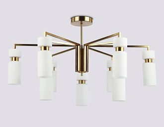 Люстра на штанге **18-44 см, 9*E14*40W, K, Ambrella Light High Light LH56128, латунь