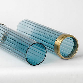 Бра настенное 10*54 см, 2*E27 черный Lussole Blount LSP-8870