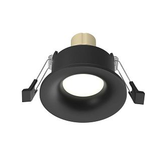 Встраиваемый светильник 8.5 см, Maytoni Technical Slim DL027-GU10-B, черный