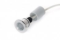 Светодиодный светильник для сауны / бани / хамама PREMIER PV-1 W никель, теплый белый