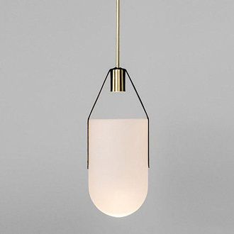 Подвесной светильник Allied Maker White 19*19*41 см, 1*LED*8W, ImperiumLoft 40.2332, Латунь
