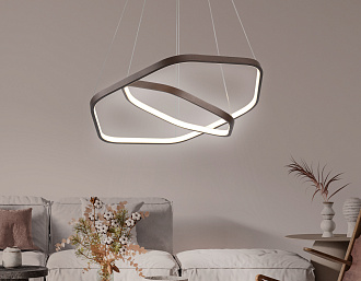 Светильник подвесной 40*120 см, LED 48W, 4200К, кофе Ambrella Comfort Line FL361