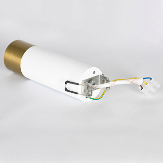 Потолочный светильник 5*17 см, 1*Gu10*50W Lussole Gilbert LSP-8831 белый/бронзовый