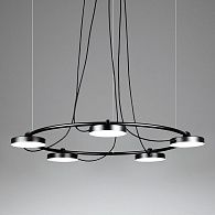 Подвесная люстра CARY D87 87*87*400 см, 5*LED*10W, ImperiumLoft CARY01, Чёрный