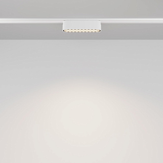 Трековый светильник 2,6*11,6*2,8 см, LED 6W, 4000К, Белый Maytoni Basis Grid TR084-1-6W4K-W