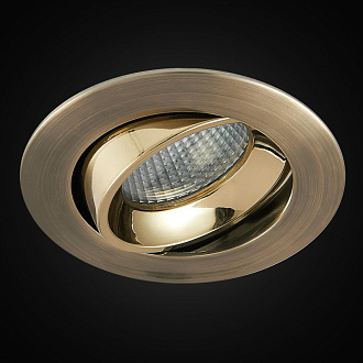Встраиваемый светильник 9 см, 7W, 3500К, Citilux Альфа CLD001NW6, бронза, вр 8 см