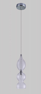 Светильник подвесной 13 см, Crystal Lux IRIS SP1 B TRANSPARENT Хром